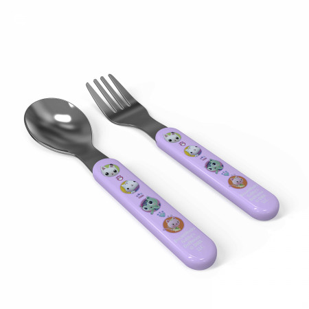 Gabby's Dollhouse Kid's Fork and Spoon Set